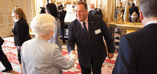 Queen meeting Andy Thorne