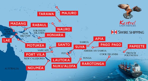 Swire Pacific Island map