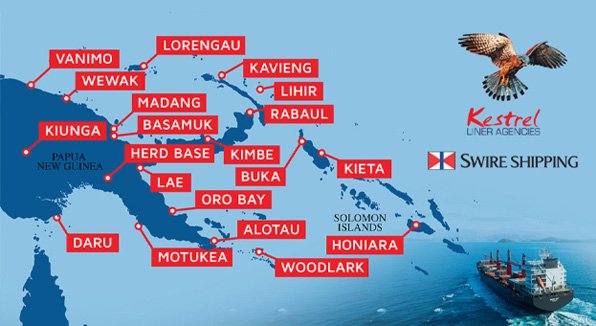 Swire Papua New Guinea map