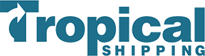 Tropical shipping logo