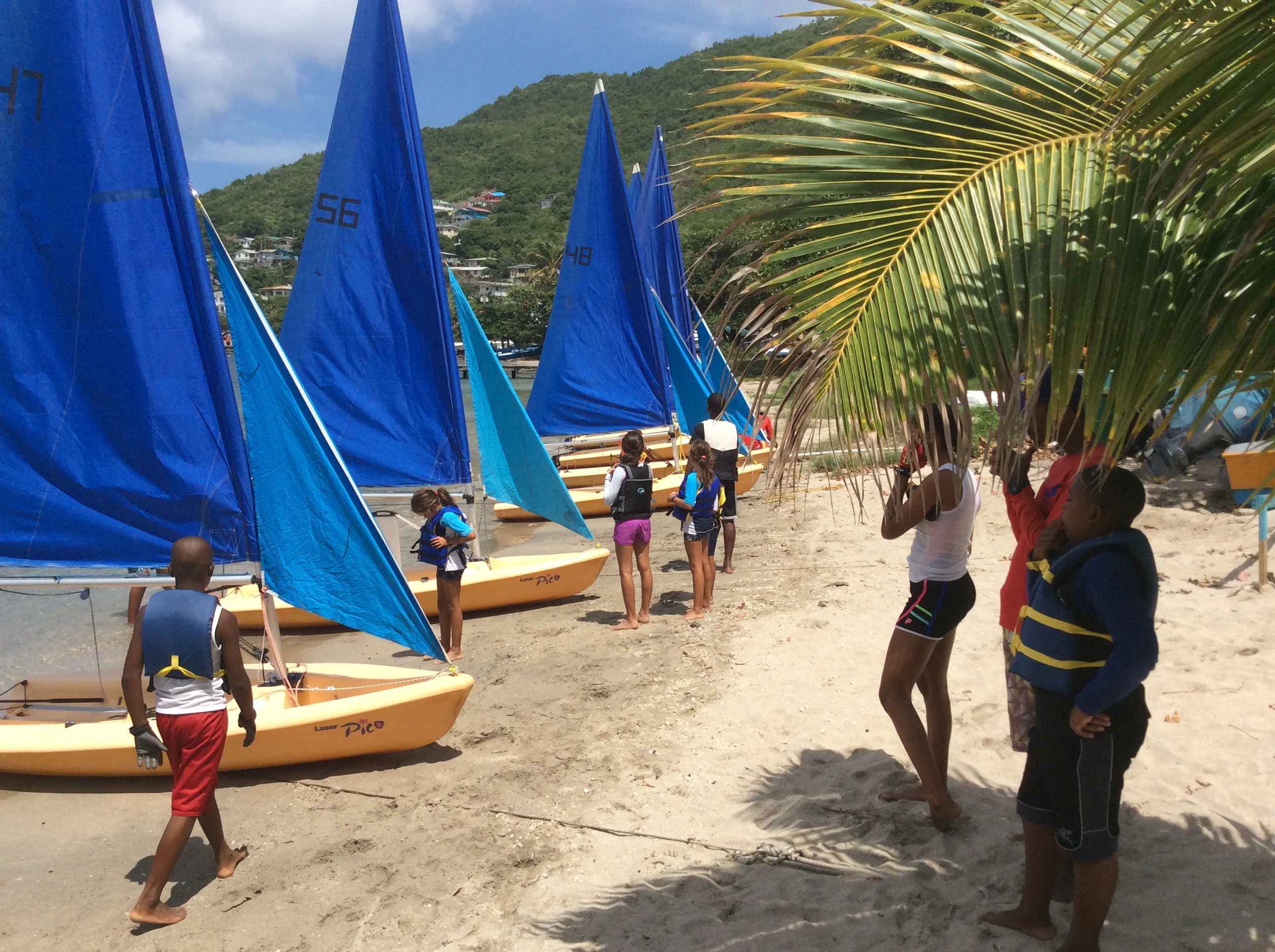 Bequia Junior Sailors - The boats have arrived!