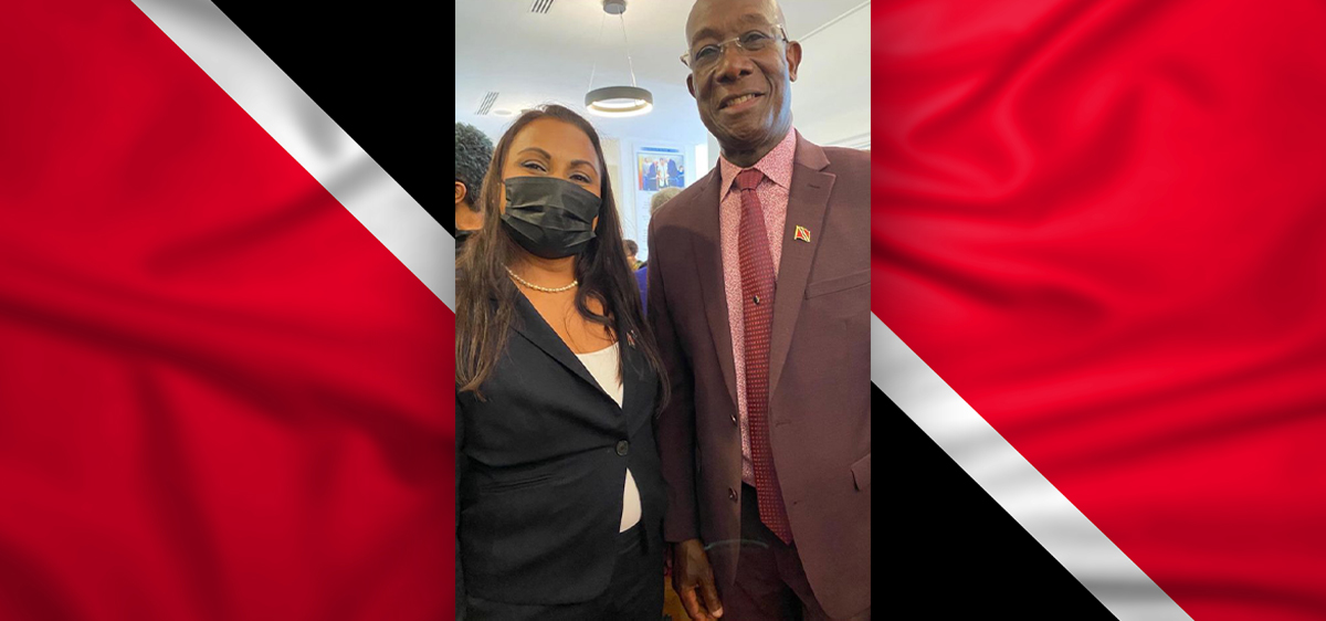 Sharlene Damarsingh meets with the the Prime Minister of Trinidad & Tobago, the Honorable Dr. Keith Rowley