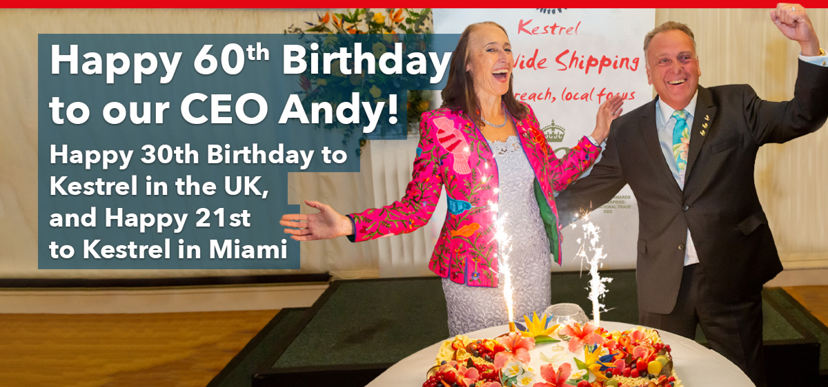 Happy 60th Birthday To Andy Thorne On Kestrel UK's 30th & Miami's 21st Years