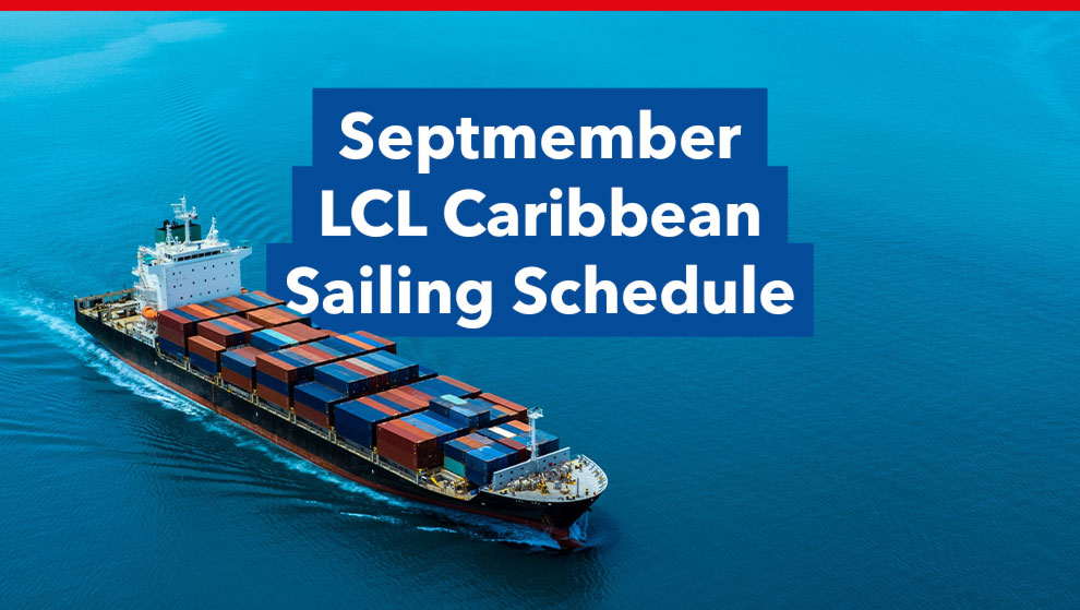 Latest LCL Caribbean Sailing Schedule